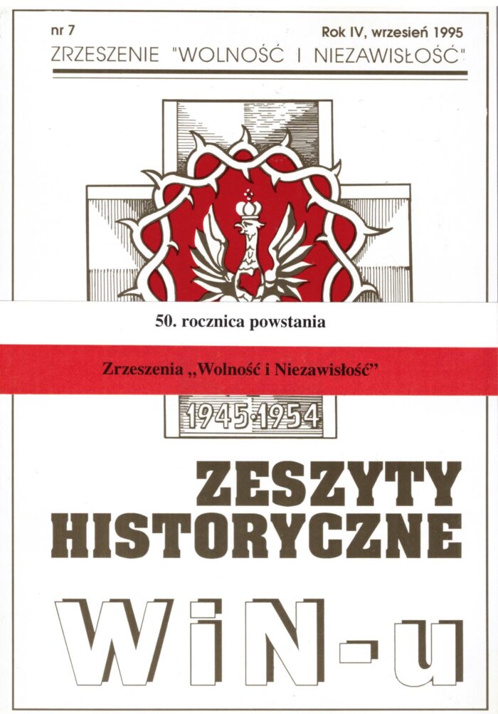 Zeszyty Historyczne WiN-u nr 7, 1995 - obrazek 1