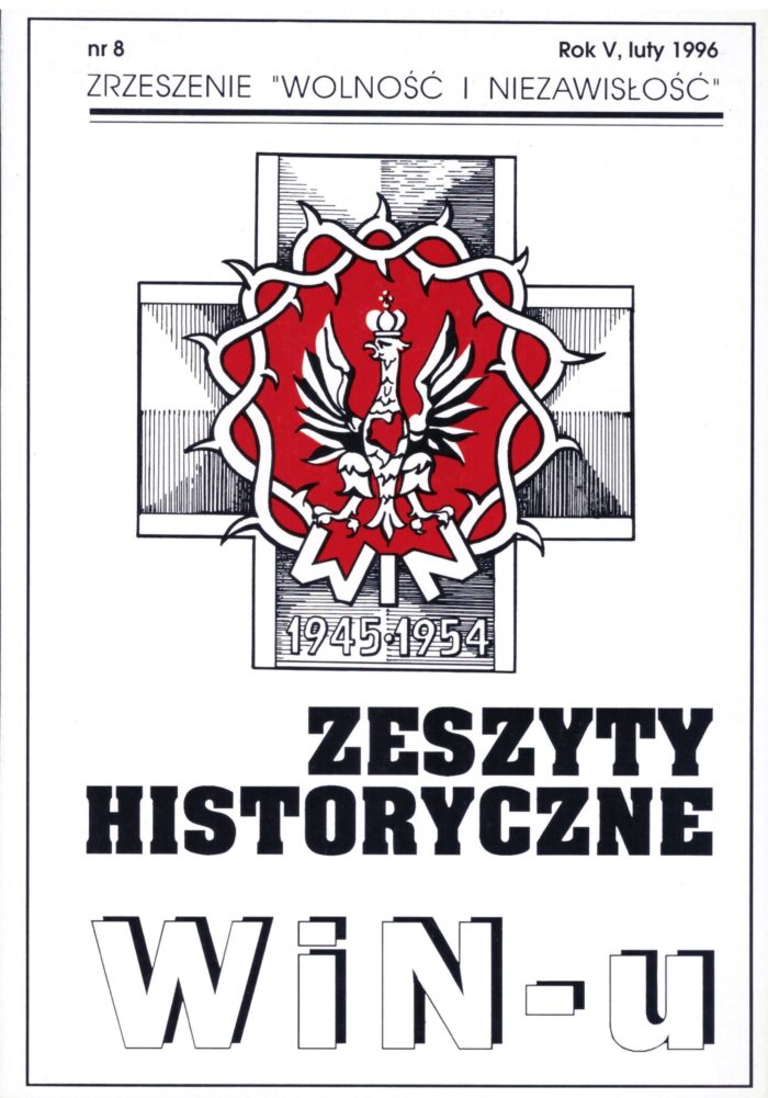 Zeszyty Historyczne WiN-u nr 8, 1996 - obrazek 1
