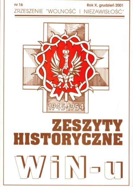 Zeszyty Historyczne WiN-u nr 16, 2001