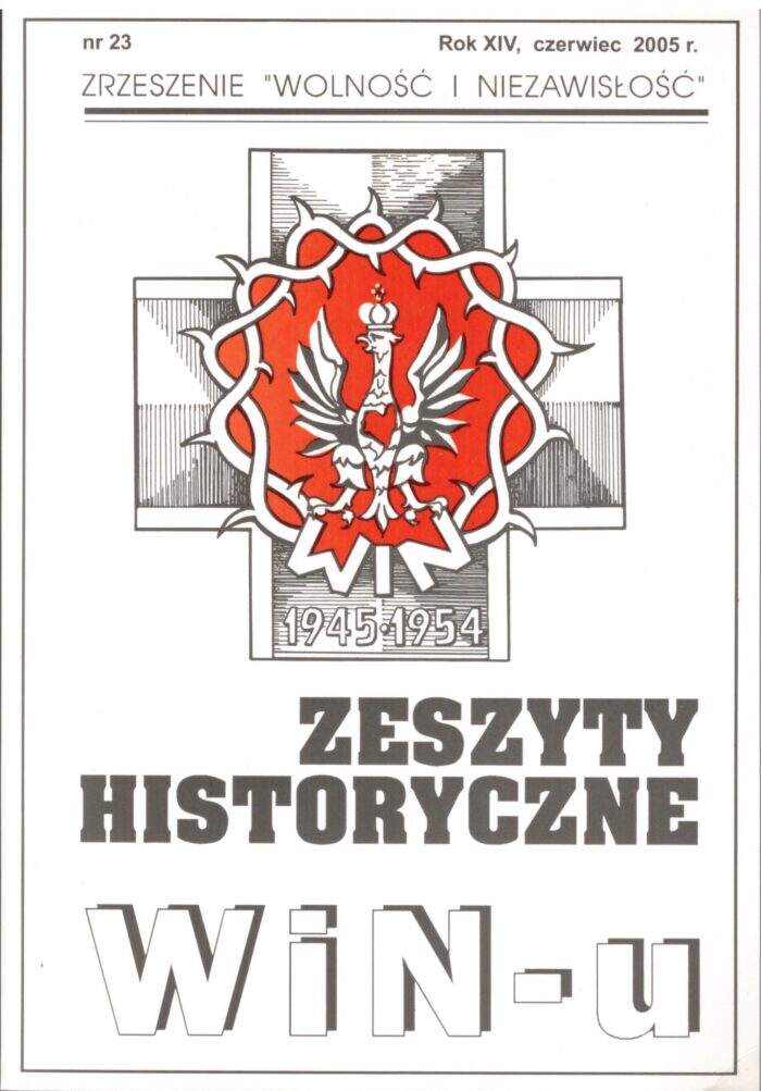 Zeszyty Historyczne WiN-u, nr 23, 2005 - obrazek 1