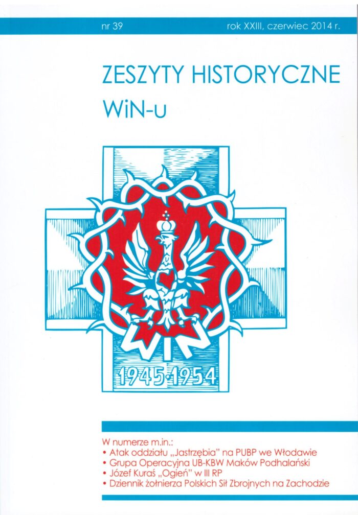 Zeszyty Historyczne WiN-u nr 39, 2014 - obrazek 1