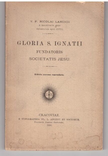 Gloria S. Ignatii Fundatoris Societatis Jesu_