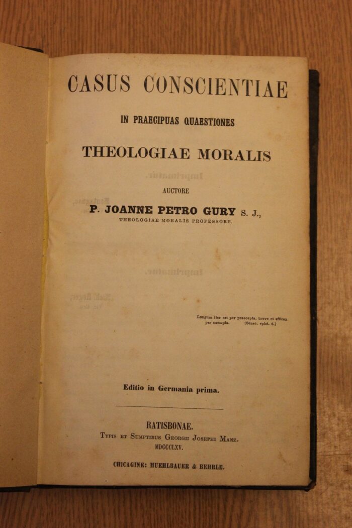 IMG_9876 Casus Conscientiae in Praecipuas Quaestiones Theologiae Moralis_ - obrazek 1