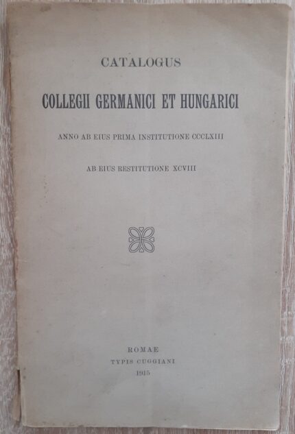 Catalogus Collegii Germanici et Hungarici_