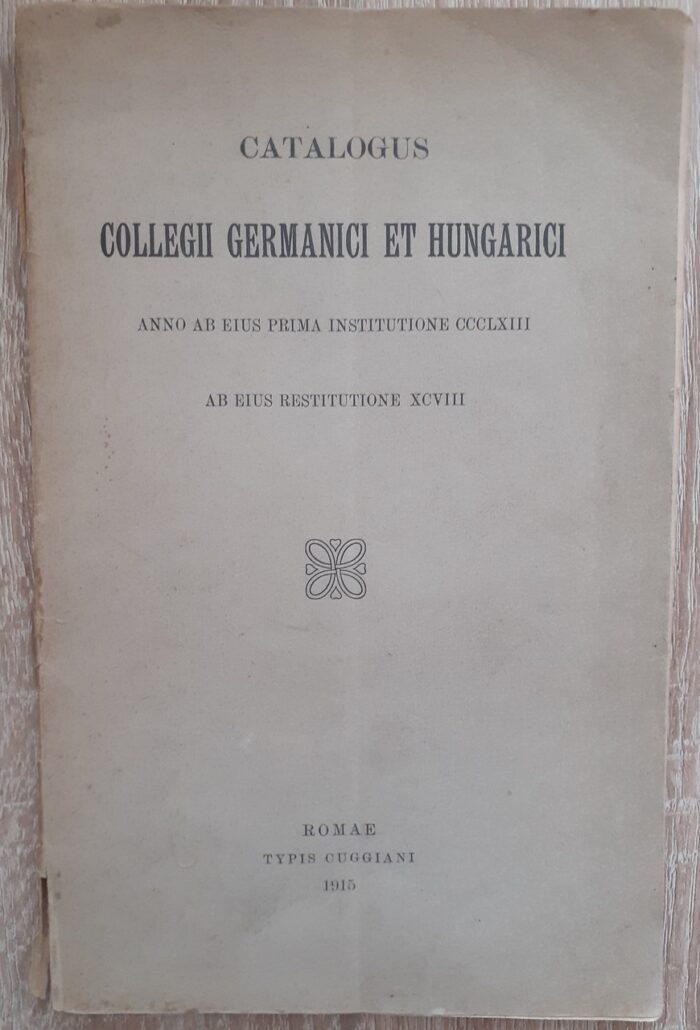Catalogus Collegii Germanici et Hungarici_ - obrazek 1