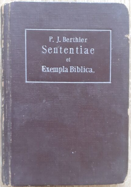 Sententiae et Exempla Biblica_
