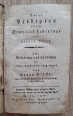 Predigten auf alle. Sonn: und Fenertage des ganzen Jahres_