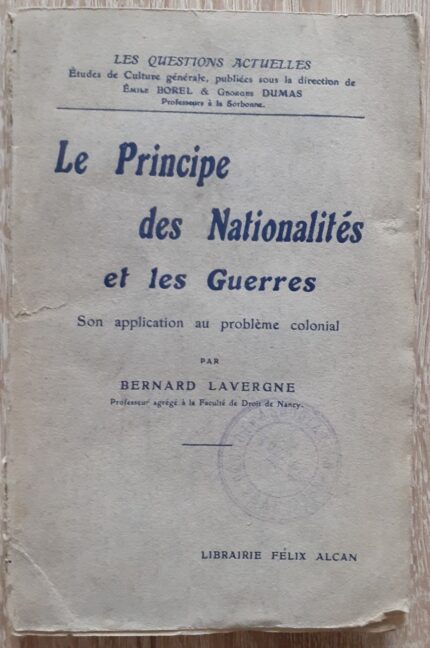 Le Principe des Nationalites et les Guerres_