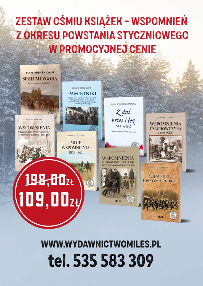 Zestaw ośmiu książek - wspomnień z okresu Powstania Styczniowego - obrazek 1