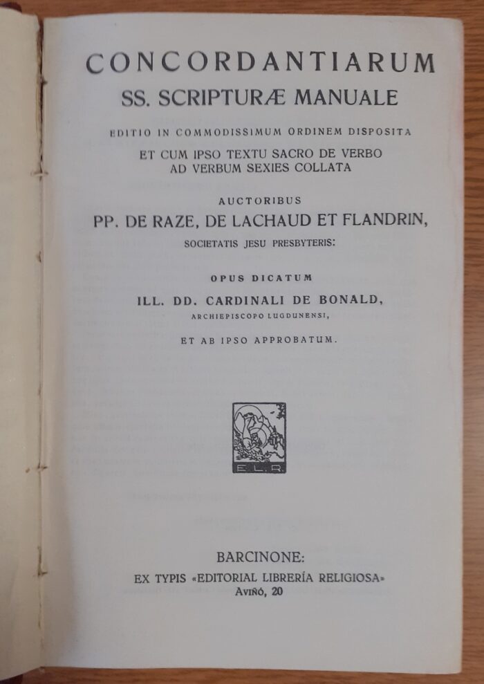 Concordantiarum ss. Scripturae Manuale (br) - obrazek 2