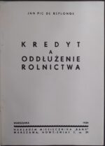 Kredyt a oddłużenie rolnictwa