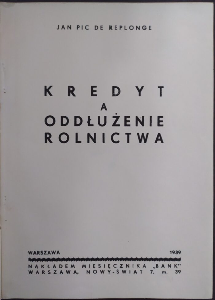 Kredyt a oddłużenie rolnictwa - obrazek 1