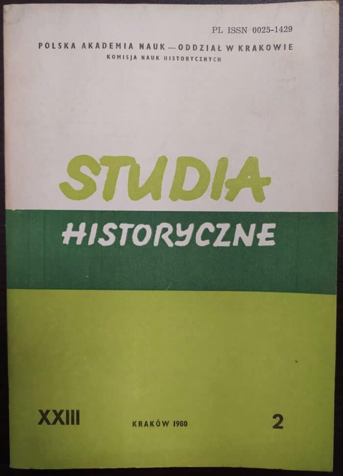 Studia historyczne, 1980, zeszyt 2 (89) - obrazek 1