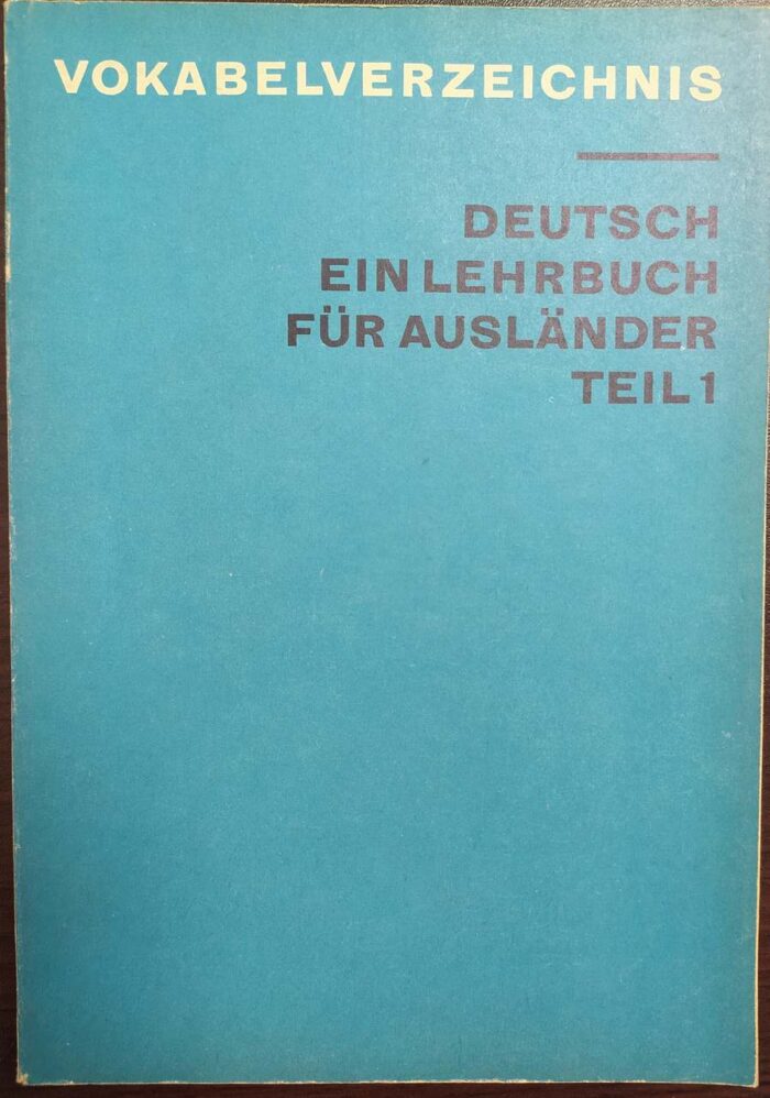 Vokabelverzeichnis. Deutsch ein lehrbuch fur auslander teil 1 - obrazek 1