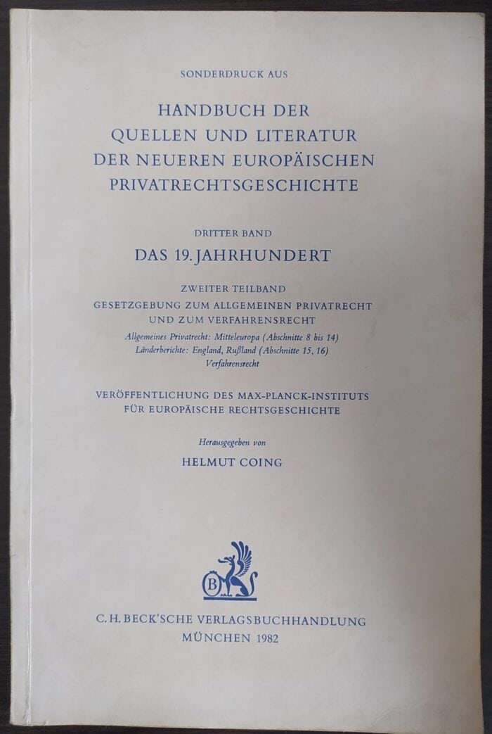Sonderdruck aus Handbuch der Quellen und Literatur der Neueren Europaischen Privatrechtsgeschichte - Kapitel. Politisch-Geographischer Grundriss der Staatenbildung - obrazek 1