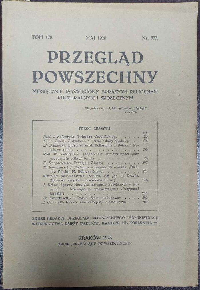 Przegląd Powszechny, nr 533, maj 1928 - obrazek 1