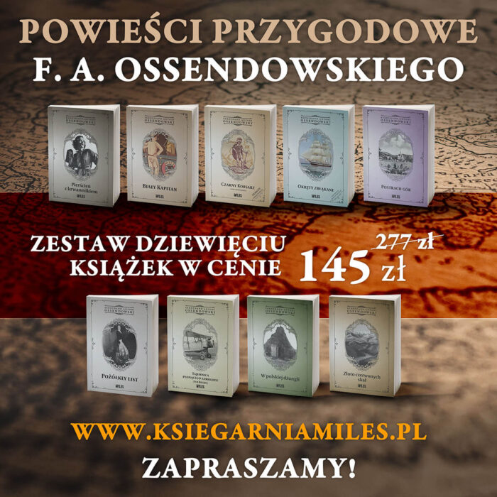 Powieści przygodowe F. A. Ossendowskiego - zestaw dziewięciu książek - obrazek 1