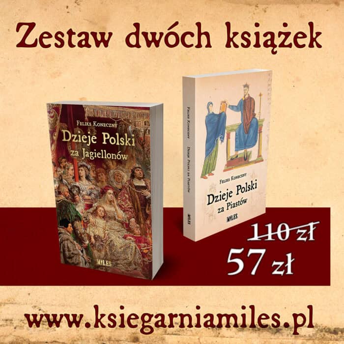 Zestaw dwóch książek: Dzieje Polski za Piastów, Dzieje Polski za Jagiellonów - obrazek 1