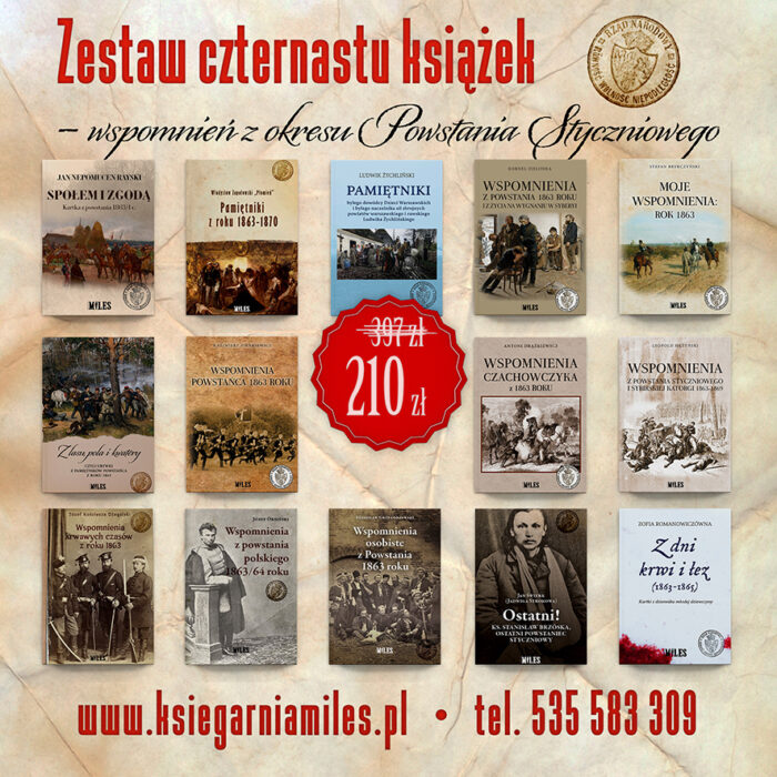 Zestaw czternastu książek – wspomnień z okresu Powstania Styczniowego - obrazek 1