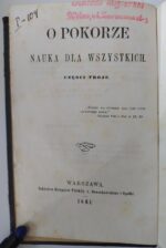 O pokorze. Nauka dla wszystkich