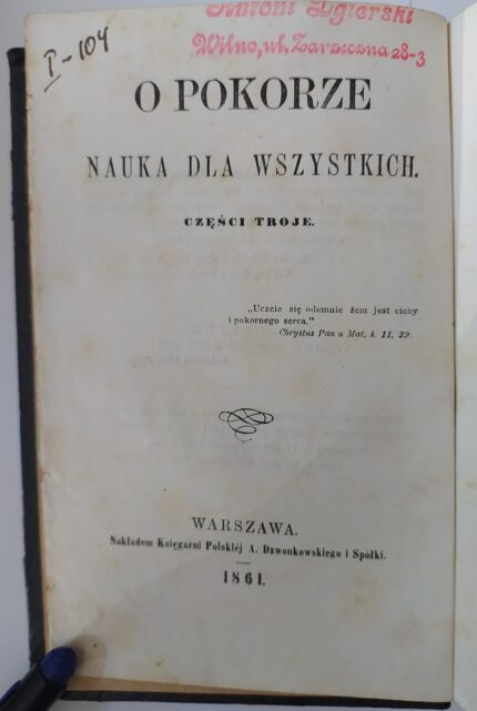 O pokorze. Nauka dla wszystkich