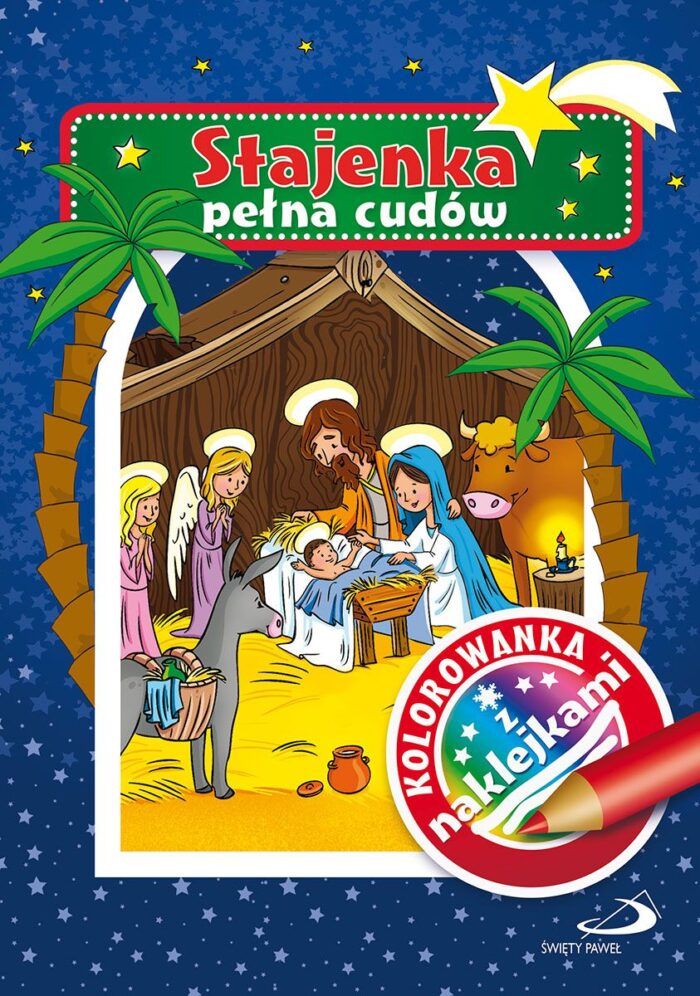 Stajenka pełna cudów. Kolorowanka z naklejkami - obrazek 1