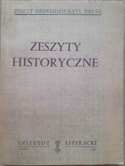 Zeszyty Historyczne, nr 72