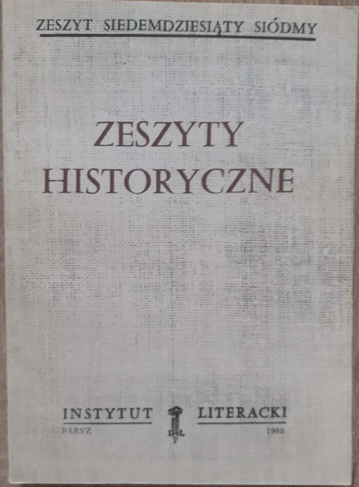Zeszyty Historyczne, nr 77 - obrazek 1
