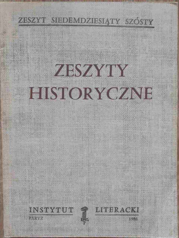 Zeszyty Historyczne, nr 76 - obrazek 1