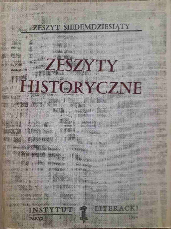 Zeszyty Historyczne, nr 70 - obrazek 1