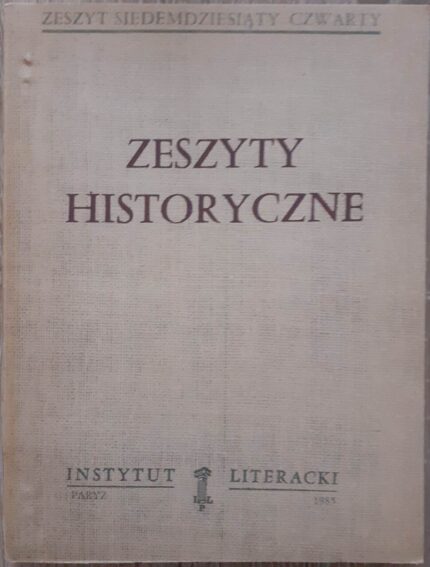 Zeszyty Historyczne, nr 74
