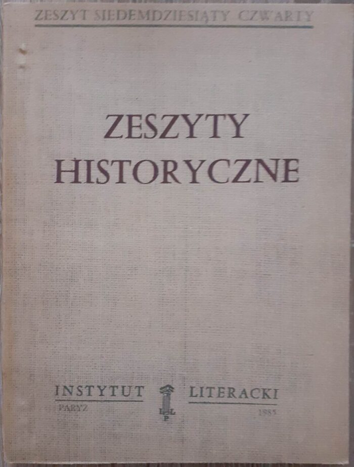 Zeszyty Historyczne, nr 74 - obrazek 1
