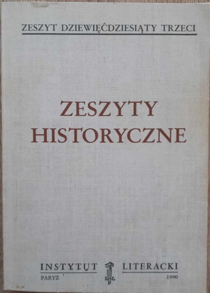 Zeszyty Historyczne, nr 93
