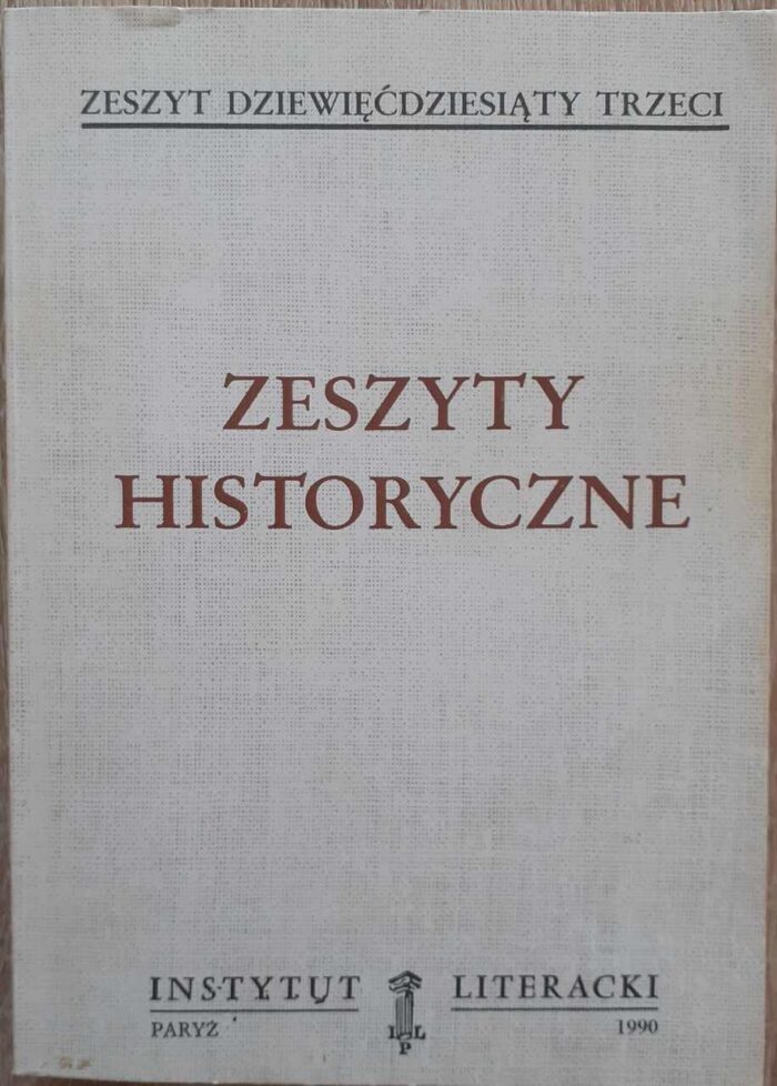 Zeszyty Historyczne, nr 93 - obrazek 1