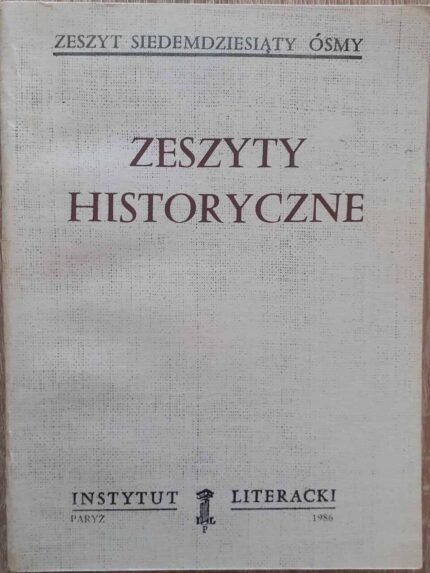Zeszyty Historyczne, nr 78