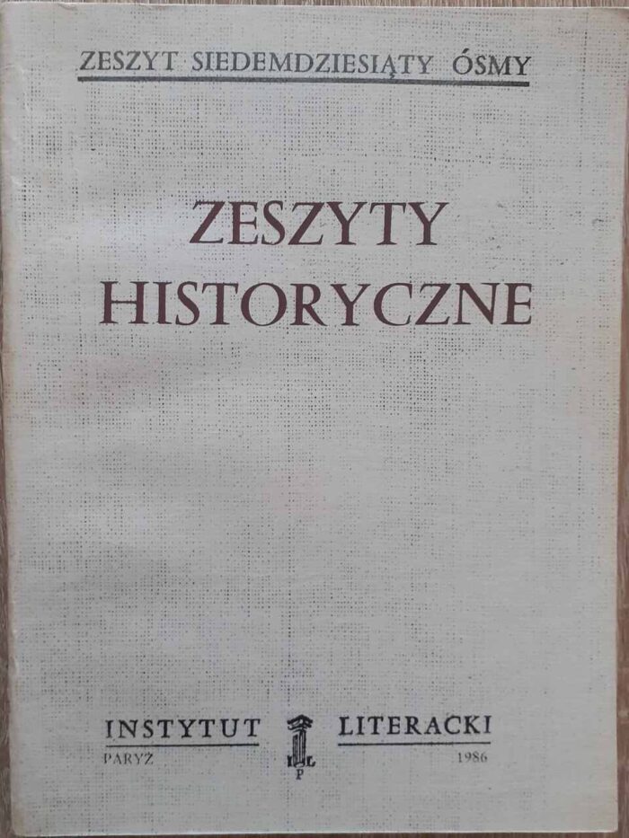 Zeszyty Historyczne, nr 78 - obrazek 1