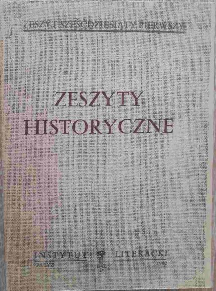 Zeszyty Historyczne, nr 61