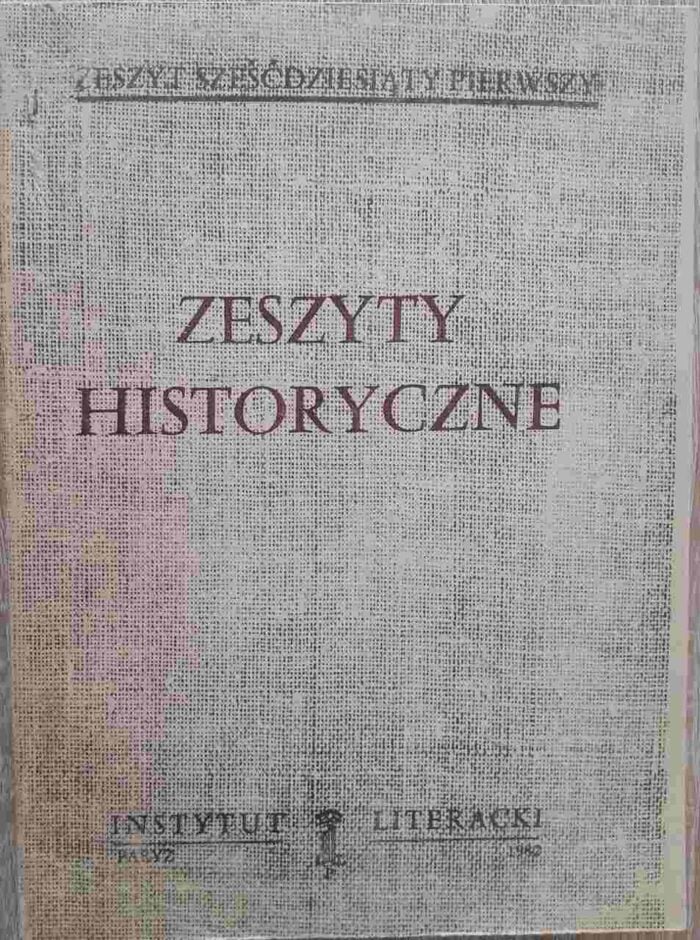 Zeszyty Historyczne, nr 61 - obrazek 1