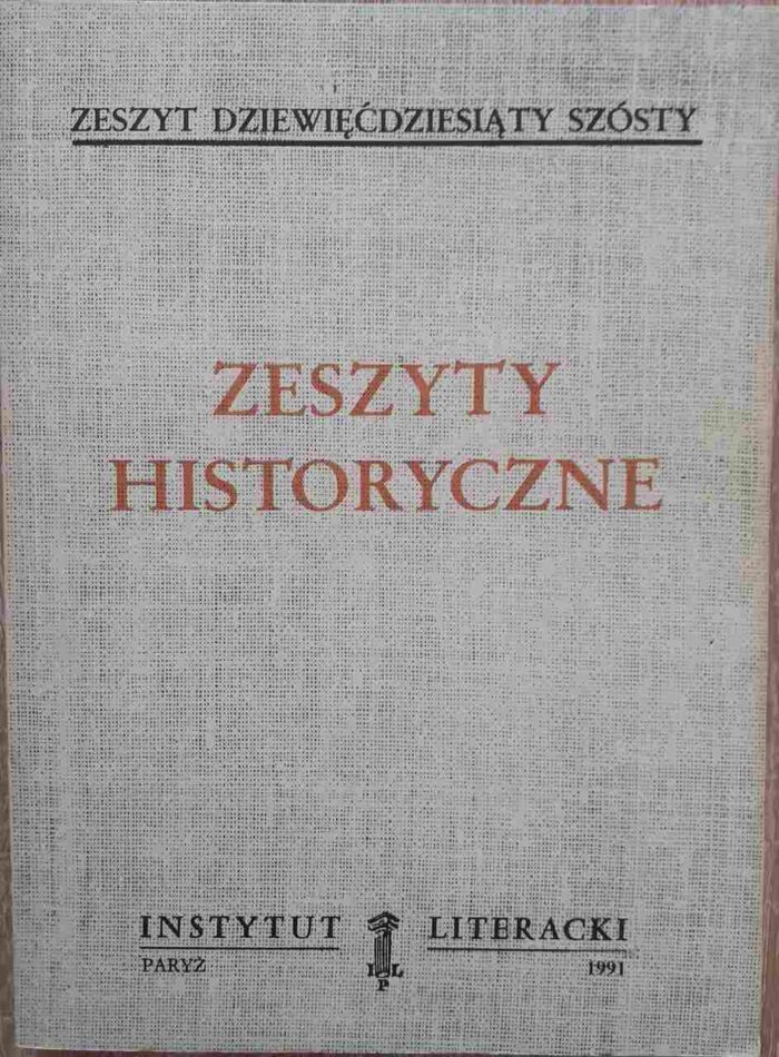Zeszyty Historyczne, nr 96 - obrazek 1