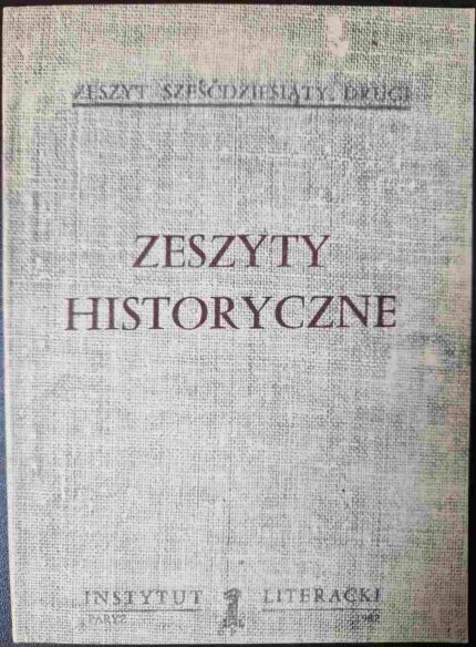 Zeszyty Historyczne, nr 62