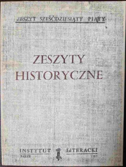Zeszyty Historyczne, nr 65