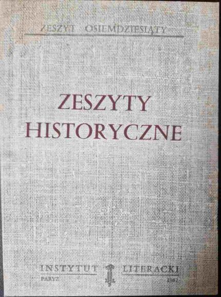 Zeszyty Historyczne, nr 80