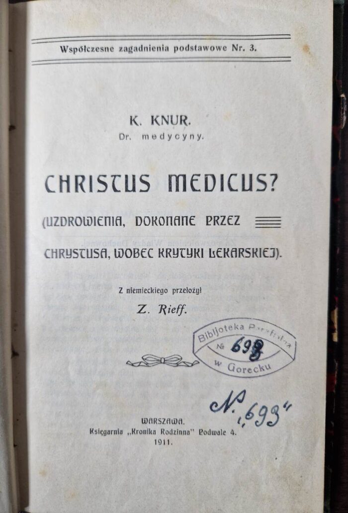 Christus medicus? Uzdrowienia, dokonane przez Chrystusa, wobec krytyki lekarskiej - obrazek 1