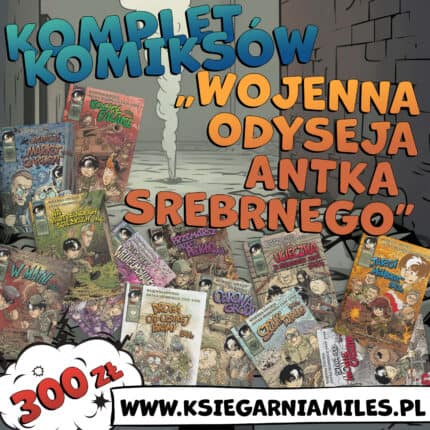 Wojenna odyseja Antka Srebrnego - zestaw dwunastu komiksów