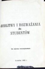 Modlitwy i rozważania dla studentów