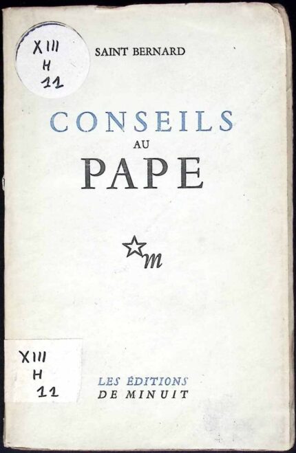 Conseils au Pape
