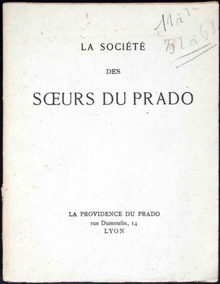 La societe des Sceurs du Prado