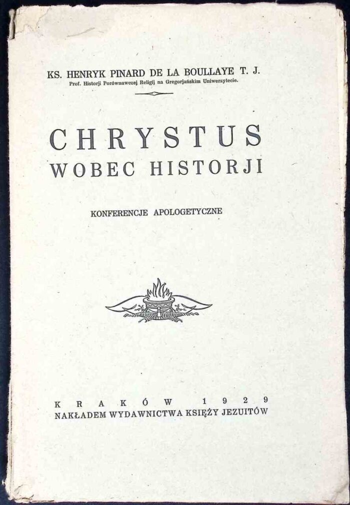 Chrystus wobec historji. Konferencje apologetyczne - obrazek 1