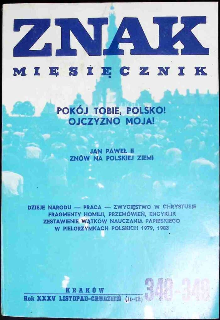 Znak miesięcznik 348-349 (listopad-grudzień 1983) - obrazek 1