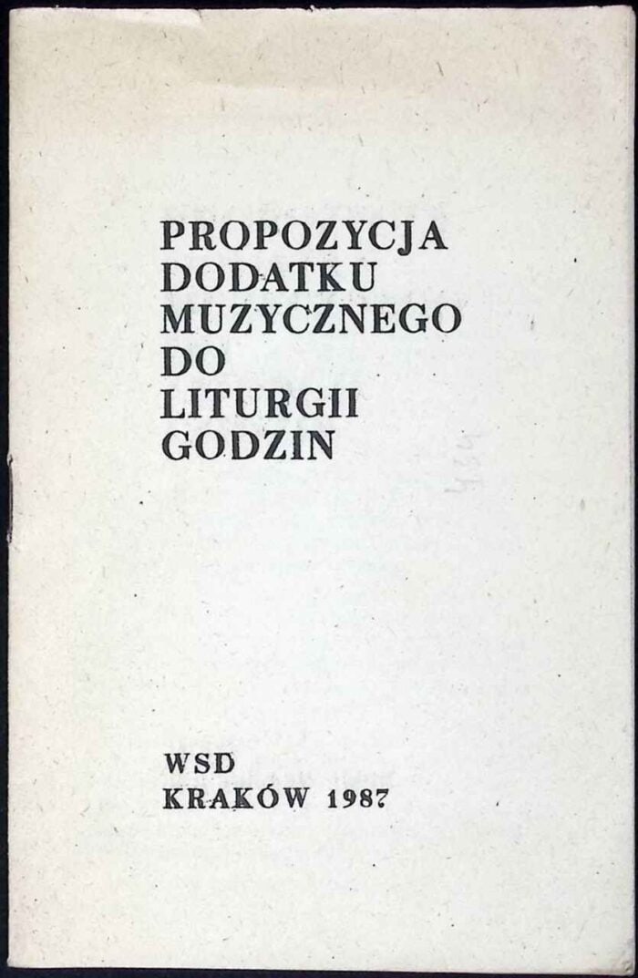 Propozycja dodatku muzycznego do liturgii godzin - obrazek 1